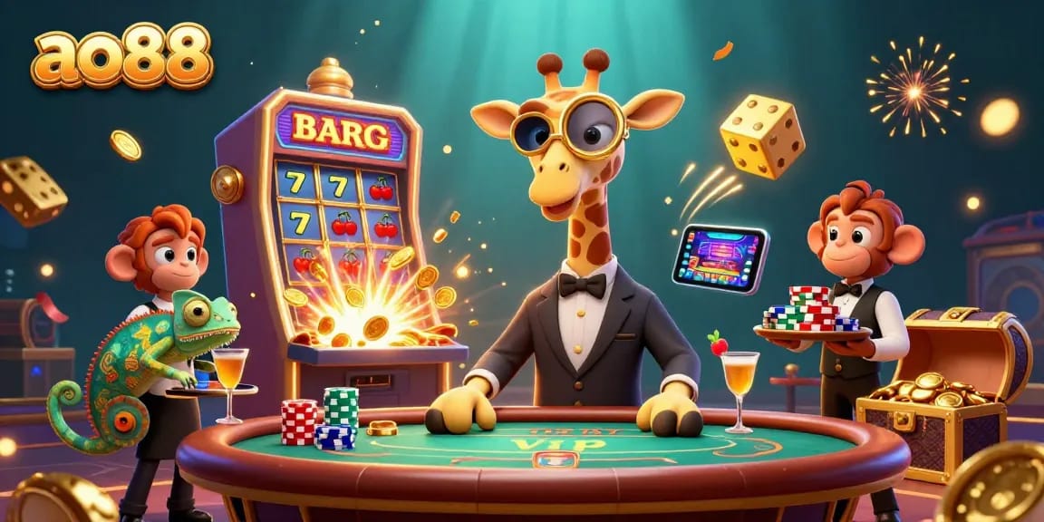 Experience the thrill of ao88 with dynamic casino elements and interactive characters.