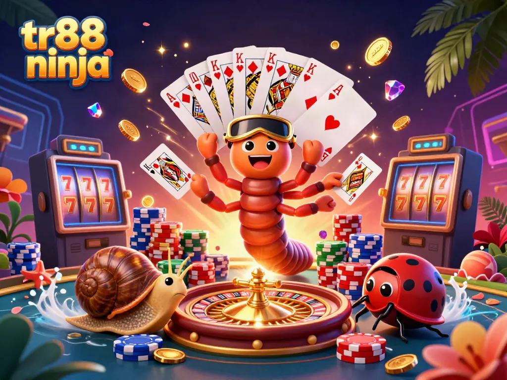 Experience the thrilling world of gaming with tr88 ninja featuring colorful characters and vivid casino elements.
