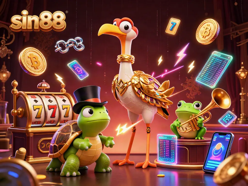 Experience exciting gameplay at sin 88 with vibrant characters and dynamic elements in a rich 3D casino scene.