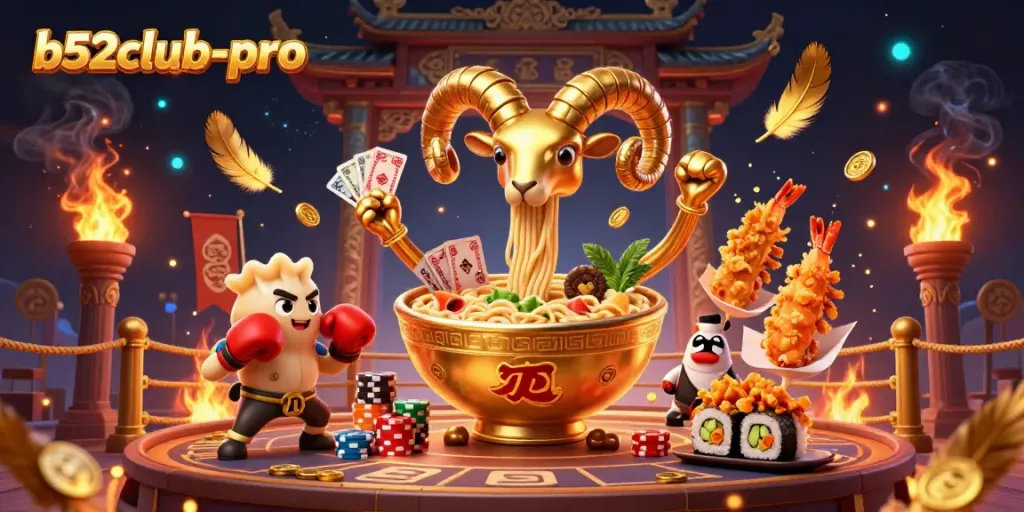 Engage with b52club-pro's lively casino scene featuring dynamic characters and energetic gambling action.